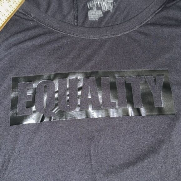 Terra & Sky Black Equality Scoop Neck T-Shirt 4X Plus Size Short Sleeve Lightwei - Picture 7 of 10